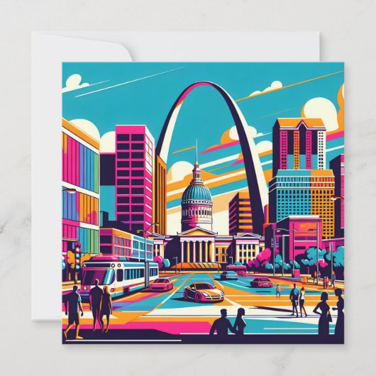 St. Louis, Missouri | Der Gateway-Pfeil Einladung (Vorderseite)