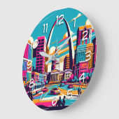 St. Louis, Missouri | Der Gateway-Pfeil Große Wanduhr (Winkel)