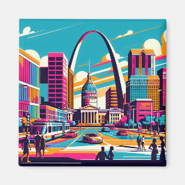 St. Louis, Missouri | Der Gateway-Pfeil Magnet