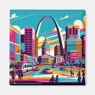 St. Louis, Missouri | Der Gateway-Pfeil Magnet