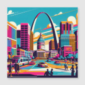 St. Louis, Missouri | Der Gateway-Pfeil Magneteinladung (Vorderseite)