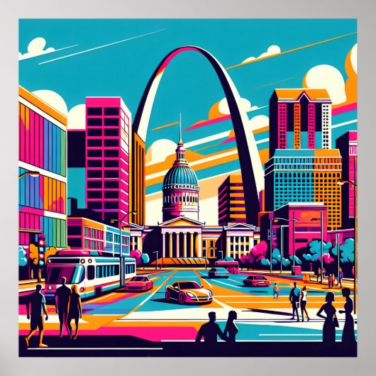 St. Louis, Missouri | Der Gateway-Pfeil Poster (Vorne)