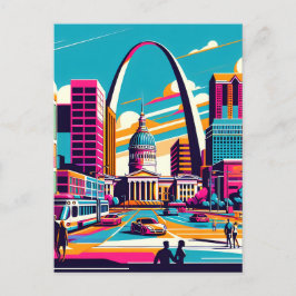 St. Louis, Missouri | Der Gateway-Pfeil Postkarte