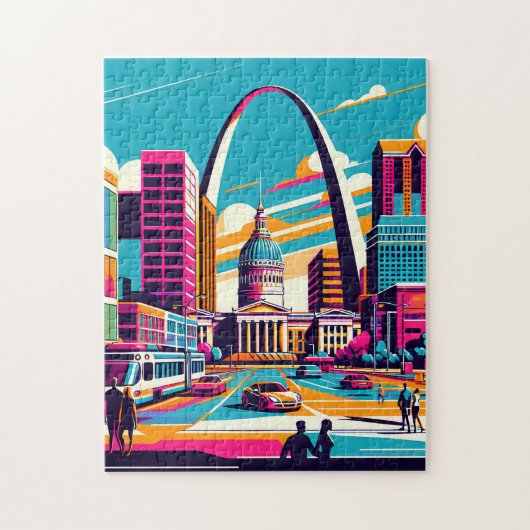 St. Louis, Missouri | Der Gateway-Pfeil Puzzle (Vertikal)