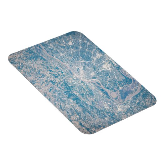 St. Louis, Missouri entlang des Mississippi River. Magnet (Rechte Seite)