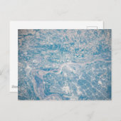 St. Louis, Missouri entlang des Mississippi River. Postkarte (Vorne/Hinten)