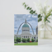 St Louis Missouri Gateway Arch Courthouse Travel Postkarte (Stehend Vorderseite)
