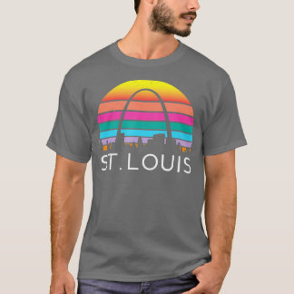 St Louis Missouri Gateway Arch Retro Mississippi R T-Shirt