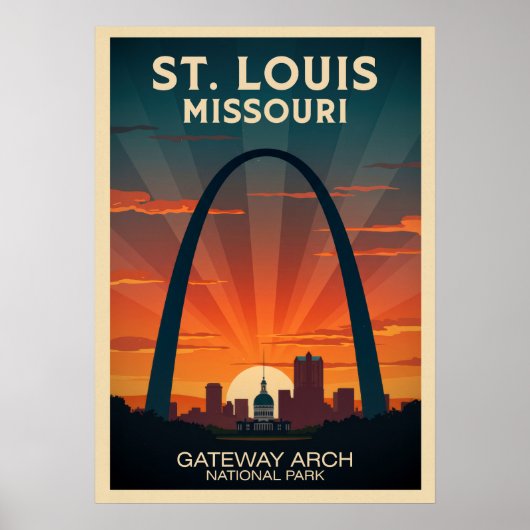 St. Louis Missouri Gateway Arch V01 Poster (Vorne)