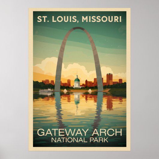 St. Louis Missouri Gateway Arch V02 Poster (Vorne)