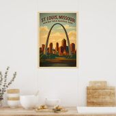 St. Louis Missouri Gateway Arch V03 Poster (Küche)