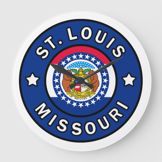 St. Louis Missouri Große Wanduhr (Vorderseite)