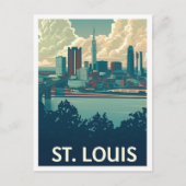 St Louis Missouri Kunst, Dichtung und Musik Postkarte (Vorderseite)
