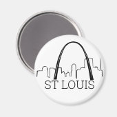 St. Louis, Missouri Magnet (Vorderseite/Rückseite)