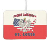 St. Louis Missouri Polnisch Autolufterfrischer (Rückseite)