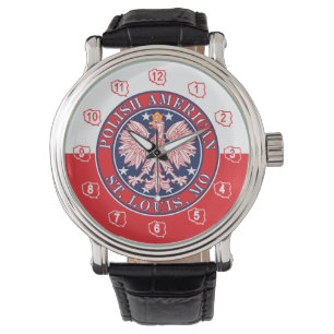 St. Louis Missouri Polnischer Adler Armbanduhr