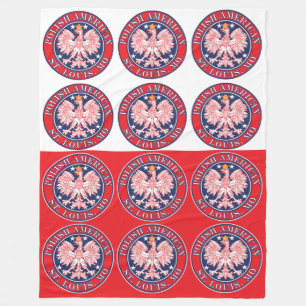St. Louis Missouri Polnischer Adler Fleecedecke