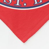St. Louis Missouri Polnischer Adler Fleecedecke (Ecke)