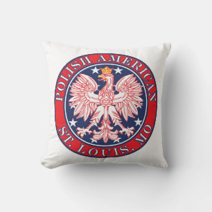 St. Louis Missouri Polnischer Adler Kissen