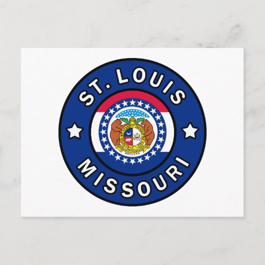 St. Louis Missouri Postkarte (Vorderseite)