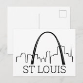 St. Louis, Missouri Postkarte (Vorne/Hinten)