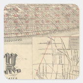 St. Louis, Missouri Quadratischer Aufkleber (Vorderseite)