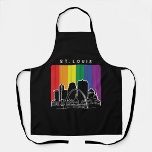 St. Louis Missouri Rainbow Flag LGBTQAI Pride Schürze