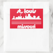 St. Louis Missouri Rechteckiger Aufkleber (Tasche)