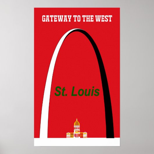 St. Louis, Missouri Reiseplakat Poster (Vorne)
