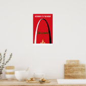 St. Louis, Missouri Reiseplakat Poster (Küche)