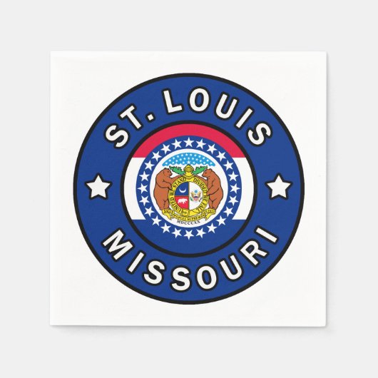 St. Louis Missouri Serviette (Vorderseite)