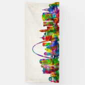 St. Louis Missouri Skyline Banner (Vertikal)