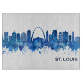St. Louis Missouri Skyline Blue Schneidebrett (Vorderseite)