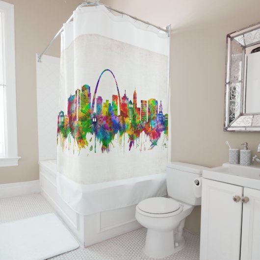 St. Louis Missouri Skyline Duschvorhang (Beispiel)