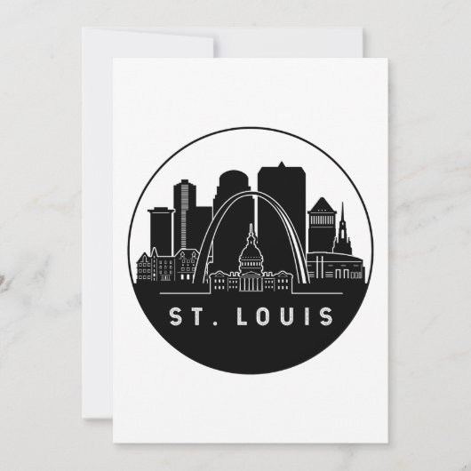St. Louis Missouri Skyline Einladung (Vorderseite)