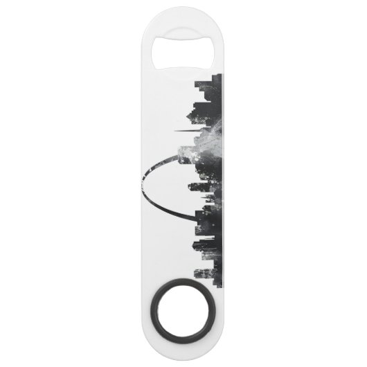 ST LOUIS, MISSOURI SKYLINE-GESCHWINDIGKEIT FLASCHE SPEED FLASCHENÖFFNER (Rückseite)