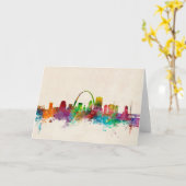 St Louis Missouri Skyline Karte (Gelbe Blume)