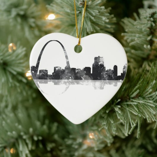 ST LOUIS, MISSOURI SKYLINE KERAMIK ORNAMENT (Baum)
