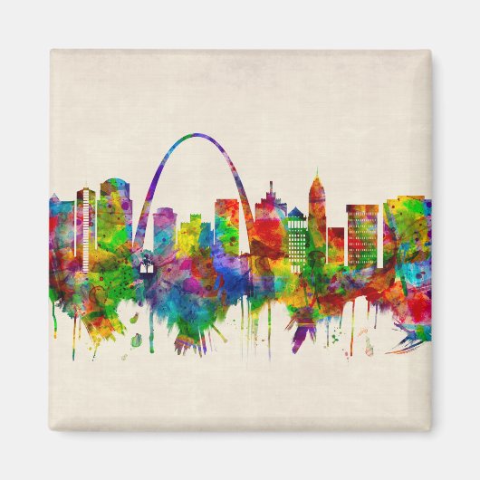St. Louis Missouri Skyline Magnet (Vorne)
