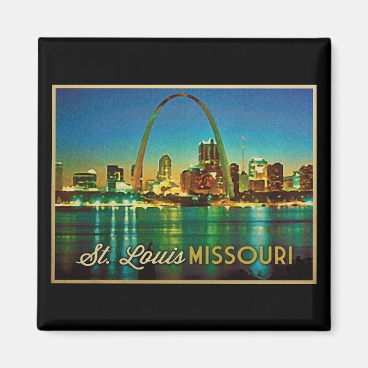 St. Louis Missouri Skyline Magnet (Vorne)