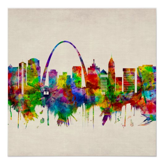St. Louis Missouri Skyline Poster (Vorderseite)