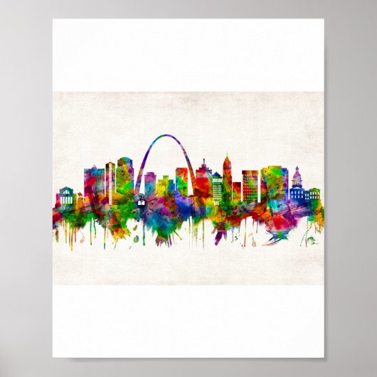 St. Louis Missouri Skyline Poster (Vorne)