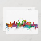 St Louis Missouri Skyline Postkarte (Vorne/Hinten)