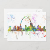 ST LOUIS, MISSOURI SKYLINE POSTKARTE (Vorne/Hinten)