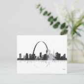 ST LOUIS, MISSOURI SKYLINE POSTKARTE (Stehend Vorderseite)
