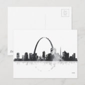 ST LOUIS, MISSOURI SKYLINE POSTKARTE (Vorne/Hinten)