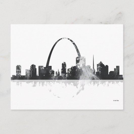 ST LOUIS, MISSOURI SKYLINE POSTKARTE (Vorderseite)