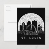 St. Louis Missouri Skyline Postkarte (Vorne/Hinten)