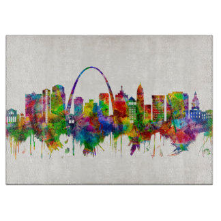 St. Louis Missouri Skyline Schneidebrett