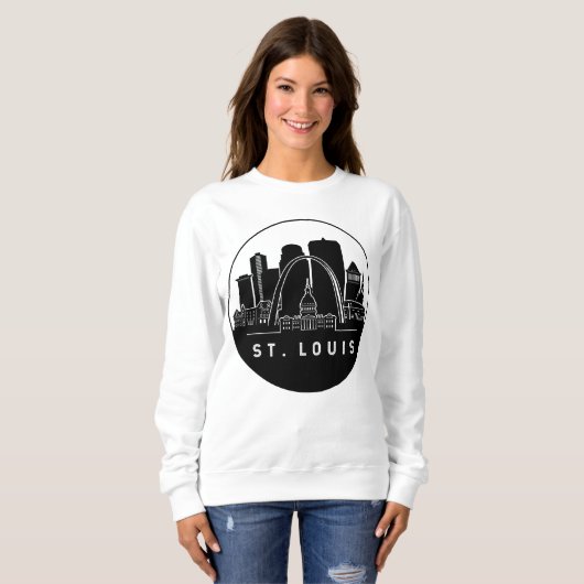 St. Louis Missouri Skyline Sweatshirt (Vorne ganz)